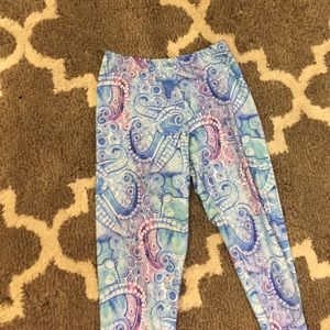 A homemade painting design leggings made in Alaska